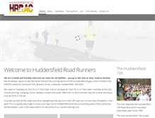 Tablet Screenshot of huddersfieldroadrunners.co.uk